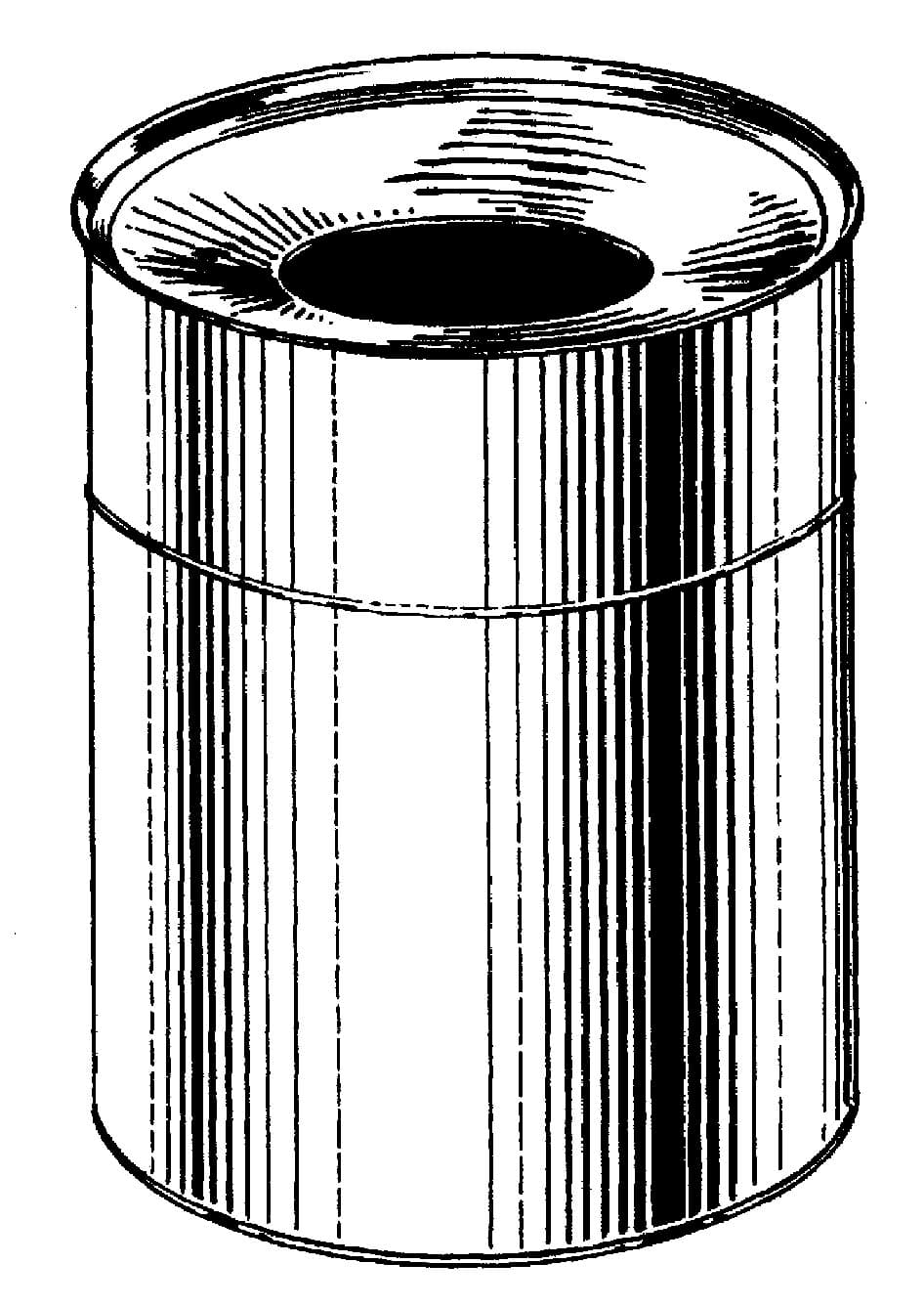 IMPA 493322 – Bucket Waste W/Fire Ring, Countersink 232 X 310mm #7947