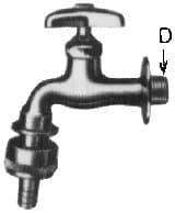 IMPA 530137 – Faucet Wall With Snap On Hose, Coupling 20(3/4)