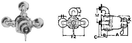 IMPA 530391 – Thermostatic Mixing Valve, Rada 722m Dot Approved