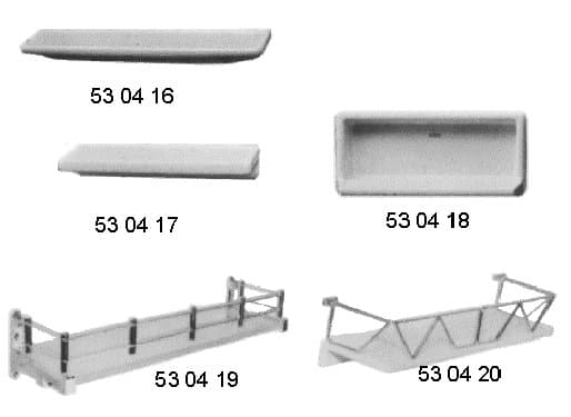 IMPA 530418 – Shelf Recessed Bathroom, Porcelain W97xl389xd16mm