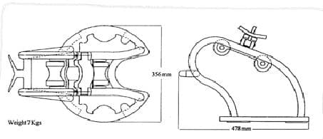 IMPA 592137 – Saddle Hose Flange Dia:356mm, For J.J.Tank Cleaning Machine