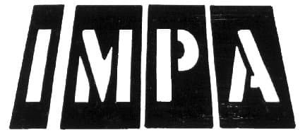 IMPA 613136 – Stencil Letter Adjustable, Brass A-Z & 0-9 45mm 76'S