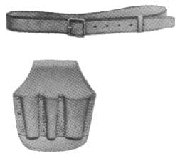 IMPA 613691 – Tool Belt Electrician'S, Leather With 3 Tool Pockets