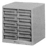IMPA 613832 – Parts Cabinet With 15 Drawers, Steel 360x240x255mm