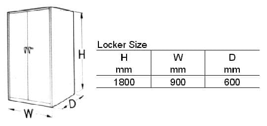 IMPA 613862 – Master Tools & Parts Locker, Mtl-6002 H1800xw900xd600mm