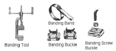 IMPA 614115 – Banding Screw Buckle, Stainless Steel 6.4mmx50pcs