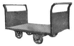 IMPA 617162 – Truck Platform Steel 2-Handle, With 4 Solid Tires 900x1500mm