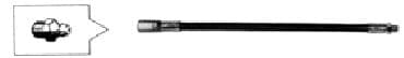 IMPA 617682 – Flexible Extension Hose Pt 1/8, For Hydraulic/Straight Nipple