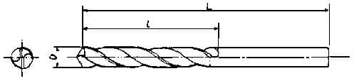 IMPA 630102 – Drill H.S.S. Straight Shank, Twist 0.4mm