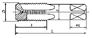IMPA 631481 – Tap Straight For Straight Pipe, Thread Pf3/4x14t Hss