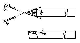 IMPA 632735 – Tool With Carbide Tip Single, #36-1 Straight 13x13x100mm