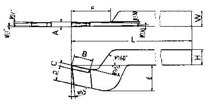 IMPA 633124 – Tool Bit Tip Welded Hss, Parting-16 16x16x180mm