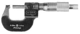 IMPA 650341 – Micrometer Outside W/Counter, 0-25mm In 0.01mm Graduation