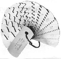 IMPA 650611 – Involute Gear Tooth Gauge, #Dp(S) 6-80 Threads