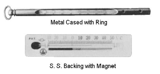 IMPA 651715 – Thermometer For Refrigerator, Metal Cased W/Ring -20to50deg