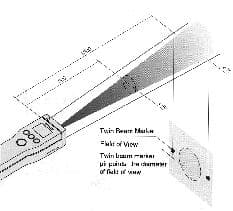 IMPA 651791 – Thermometer Infrared 440n, -30 - 400deg.C Twin Laser Beam