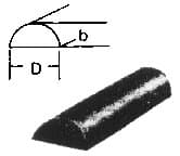 IMPA 670288 – Steel Half-Round Hot-Rolled, 37.5x75mm 5.5mtr