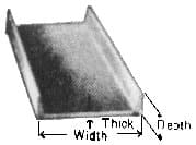 IMPA 670575 – Steel Channel Hot-Rolled, 150x75x6.5mm 5.5mtr