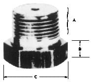 IMPA 673512 – Element Retaining Plug Brass, 1/2""