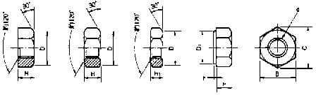 IMPA 692802 – Hexagon Nut Steel Ungalv M4