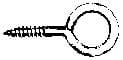 IMPA 696644 – Screw Eye Brass No.4 25mm