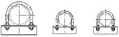 IMPA 696703 – U-Bolt Steel Pipe 25a M10
