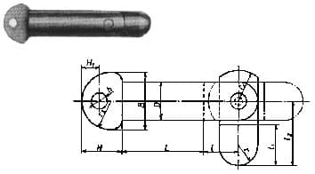 IMPA 696801 – Pin Ship'S Toggle A Type