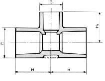 IMPA 733033 – Tee Pvc For Water Supply, Size 30x20