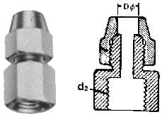 IMPA 733697 – Union Reducing Flared Brass, 3/8""Xpf3/8