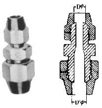 IMPA 733711 – Union Coupling Reducing Flared, Brass 6mmx3/8""