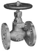 IMPA 750127 – Globe Valve Bronze Flanged-End, F7301 5kg-65mm