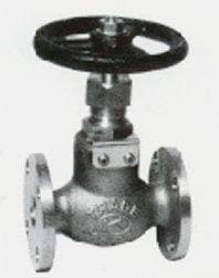 IMPA 750152 – Angle Valve Bronze Flanged-End, F7304 16kg-20mm
