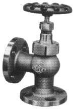 IMPA 750514 – Angle Valve Bronze Flanged-End, Union Bonnet F7347 5kg-32mm