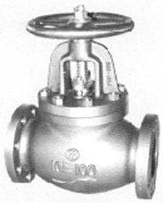 IMPA 751142 – Angle Valve Screw Down Check, C-Iron Flanged F7376 10kg-65mm