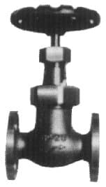 IMPA 751261 – Globe Valve S/D Check Bronze, Fl'Ged U-Bonnet F7411 5kg-15mm