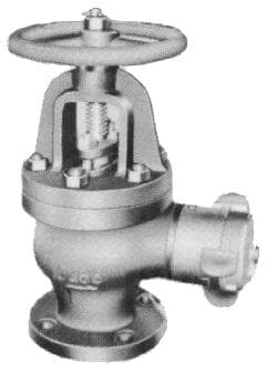 IMPA 751735 – Angle Hose Valve Cast-Iron, Flange&Coupling F7333 5kg-50mm
