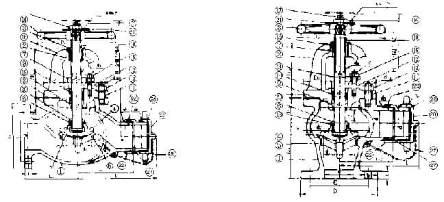 IMPA 751757 – Angle Hosevalve C-Iron W/Screw, Ansi-Nfpa Jms7305 10k-2-1/2""