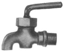 IMPA 752073 – Bib Cock With Lever Handle, Brass Pt1/2