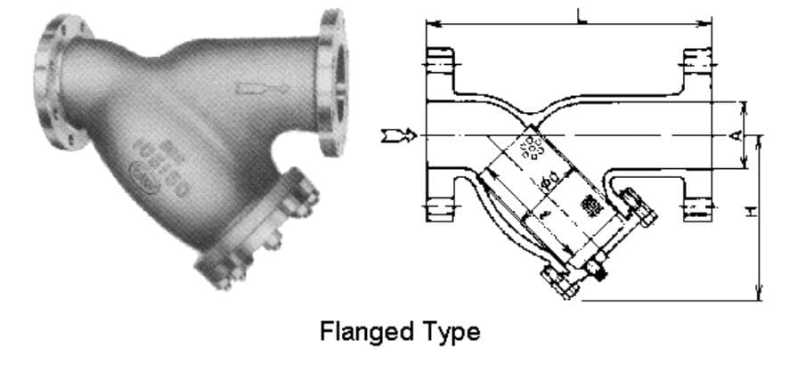 IMPA 752431 – Y-Strainer Bronze Flanged-End, 10kg-10a