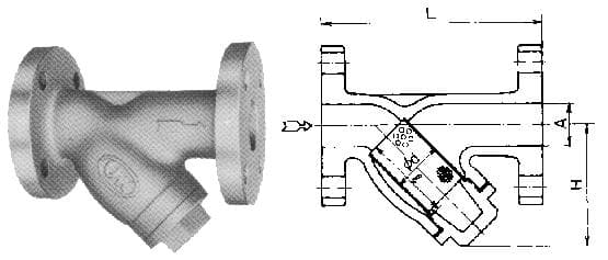 IMPA 752467 – Y-Strainer Cast-Iron, Flanged-End 10kg-150a