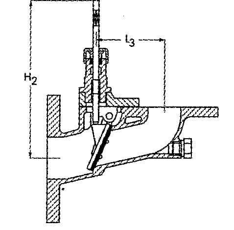 IMPA 754281 – Storm Valve Din Carbon Steel, 90deg. Lock Device #1207 125mm