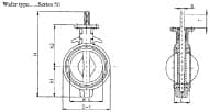 IMPA 754402 – Valve Butterfly Cast Iron Din, Wafer Type Series 50 65mm