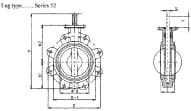 IMPA 754455 – Valve Butterfly Cast Iron Din, Lug Type #52 Pn16 350mm