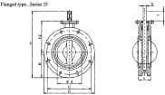 IMPA 754476 – Valve Butterfly Cast Iron Din, Flanged Type #55 Pn10 50mm