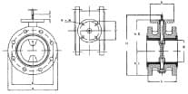 IMPA 754591 – Valve Butterfly Cast Iron Din, Flanged Short #53 Pn10 400mm