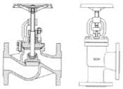 IMPA 755232 – Globe Valve Din Cast Iron, Flanged Pn10/16 #241 20mm