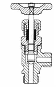 IMPA 755387 – Angle Valve Din Forged Steel, Male Screwed Pn400 #355 1/2""