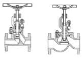 IMPA 755437 – Globe Valve Din Carbon Steel, Flanged Pn160 #1202 50mm