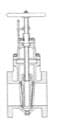 IMPA 755571 – Gate Valve Din Cast Iron, Flanged Pn10 #317 40mm