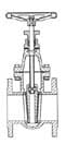 IMPA 755611 – Gate Valve Din Cast Iron, Flanged Pn10 #292 350mm